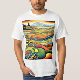 Stromend Landschap T-shirt