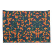  Stromend Oranje Bloemmotief Kussensloop (Achterkant-Rechts)