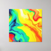 Stromend regenboogontwerp canvas afdruk (Voorkant)