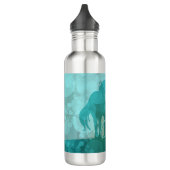stromend Unicorn Silhouette (blauwgroen met blauwg Waterfles (Links)