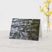 Stromend Water/abstract Wenskaart Kaart (Gele Bloem)