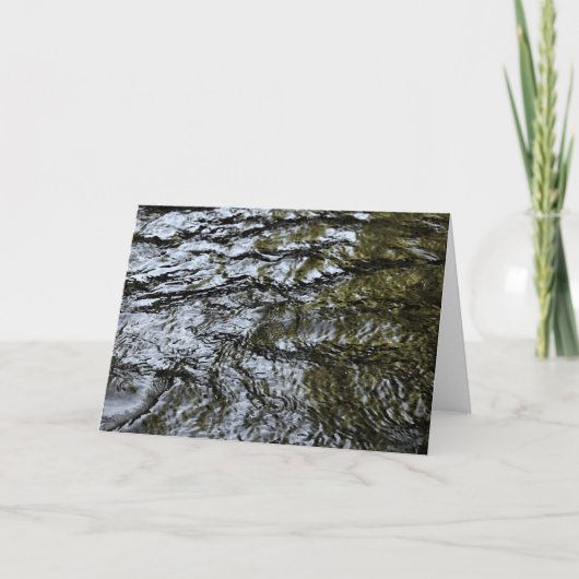 Stromend Water/abstract Wenskaart Kaart (Voorkant)