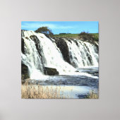 Stromend Water bij Hopkins Falls Canvas Afdruk (Voorkant)