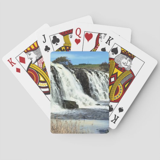 Stromend Water bij Hopkins Falls Pokerkaarten (Achterkant)