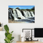 Stromend Water bij Hopkins Falls Poster (Thuiskantoor)