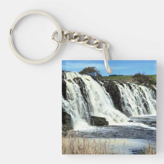 Stromend Water bij Hopkins Falls Sleutelhanger (voorkant)