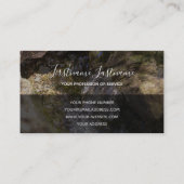 stromend water in een heldere kreek voor de geeste visitekaartje (Achterkant)