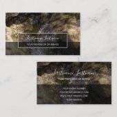 stromend water in een heldere kreek voor de geeste visitekaartje (Voorkant / Achterkant)