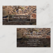 stromend water in helder bekken voor de geestelijk visitekaartje (Voorkant / Achterkant)