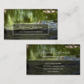 stromend water in helder bekken voor de geestelijk visitekaartje (Voorkant / Achterkant)