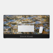 Stromend water motivatie citaat positieve mindset bureaumat (Keyboard & Muis)