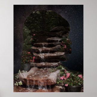 Stromend Water Poster