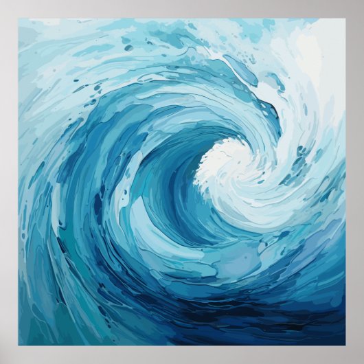 stromend water poster (Voorkant)