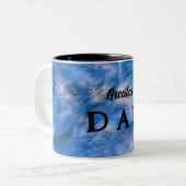 stromend water tweekleurige koffiemok (Voorkant links)