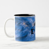 stromend water tweekleurige koffiemok (Links)