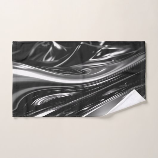 Stromend zilver metaal bad handdoek (Handdoek)