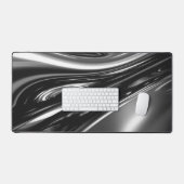 Stromend zilver metaal bureaumat (Keyboard & Muis)