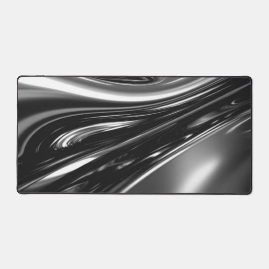 Stromend zilver metaal bureaumat (Voorkant)