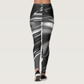Stromend zilver metaal leggings (Achterkant)
