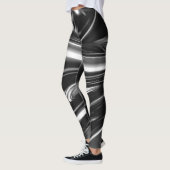 Stromend zilver metaal leggings (Links)