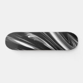 Stromend zilver metaal persoonlijk skateboard (Horizontaal)