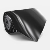 Stromend zilver metaal stropdas (Opgerold)