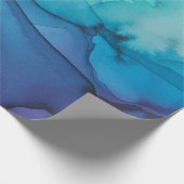 Stromende Abstracte Waterverf Gift Wrap Cadeaupapier (Hoek)