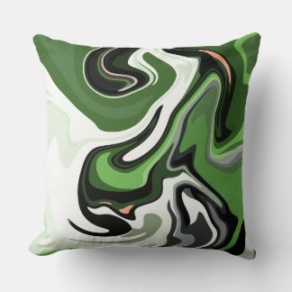 Stromende Abstracties van Groene Harmonie Kussen
