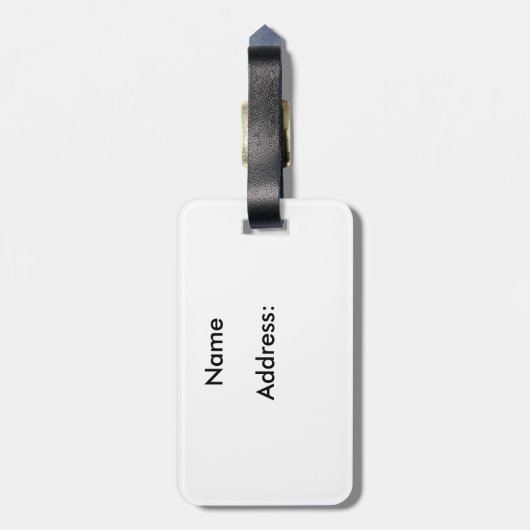 stromende Aurora Bagagelabel (Achterkant verticaal)