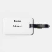 stromende Aurora Bagagelabel (Achterkant horizontaal)