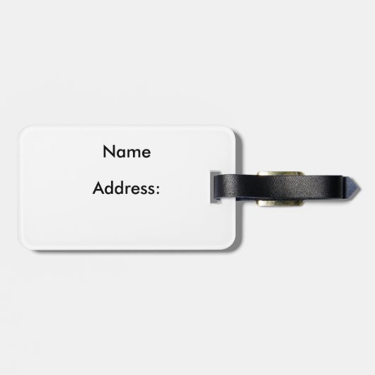 stromende Aurora Bagagelabel (Achterkant horizontaal)