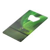 stromende Aurora Creditkaart Flessenopener (Voorkant Gekanteld)