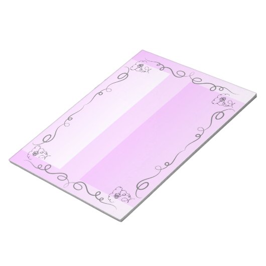 Stromende Beauty Lavendel Groot Notitieblok (Schuin)