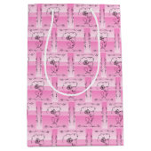 Stromende Beauty Roos Verticale Gift Bag Medium Cadeauzakje (Voorkant)