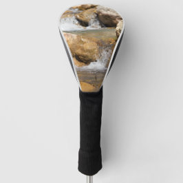 Stromende beek in de lente golfheadcover