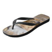 Stromende beek in de lente teenslippers (Schuin)