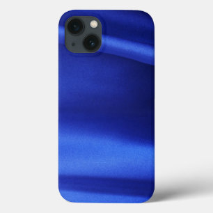 Stromende Blauwe Zijde Stof Abstract Case-Mate iPhone Case