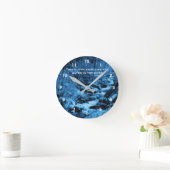 stromende Brook Time Confucius Inspirerend Quote Ronde Klok (Huis)