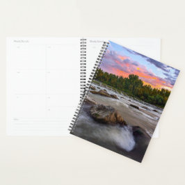 Stromende Dam Zonsopgang Planner