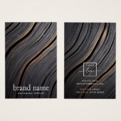 Stromende elegante houtnerf oorbel display kaart (Voorkant /achterkant)