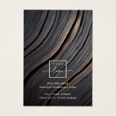 Stromende elegante houtnerf oorbel display kaart (Achterkant)