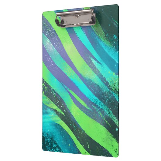 Strömende Farbwogen im Neonlicht Klembord (Links)