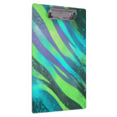 Strömende Farbwogen im Neonlicht Klembord (Rechts)