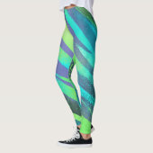 Strömende Farbwogen im Neonlicht Leggings (Links)