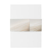 Stromende gebeeldhouwde ivoren bruiloft uitnodigin uitnodigingen wikkel (Achterkant Voorbeeld)