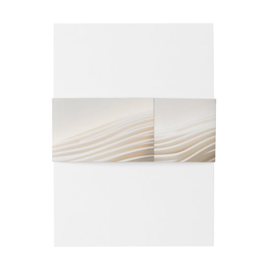 Stromende gebeeldhouwde ivoren bruiloft uitnodigin uitnodigingen wikkel (Achterkant Voorbeeld)