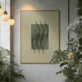 Stromende geometrie Abstracte kunst Poster