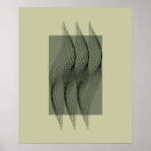 Stromende geometrie Abstracte kunst Poster (Voorkant)