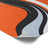 Stromende golven van energie poster (Hoek)