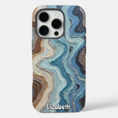 Stromende golven van kleur in Abstracte kunst Case-Mate iPhone Case (Achterkant)